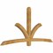 Ekena Millwork Davenport Rough Sawn Timber Gable Bracket, Western Red Cedar, 96"W x 48"H x 4"D x 4"F, 12/12 Pitch GBW096X48X0404DAV00RWR - alternate 3